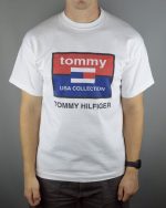 Authentic Vintage Tommy Hilfiger 90s T-Shirt Single Stitched Retro Tee