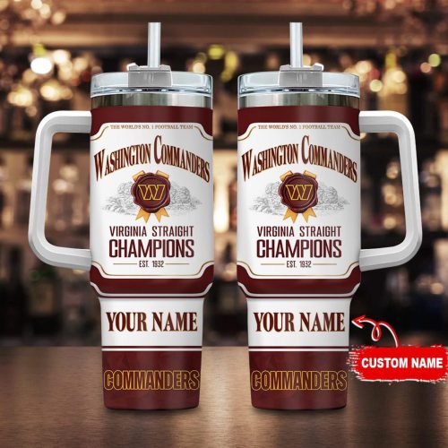 Custom Washington Commanders NFL Jim Beam 40oz Tumbler: Top Football Team Gift for Fans