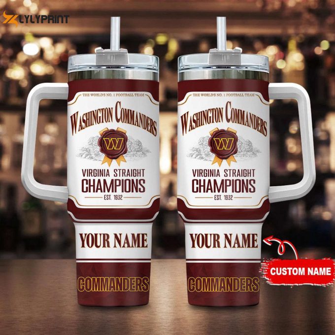 Custom Washington Commanders Nfl Jim Beam 40Oz Tumbler: Top Football Team Gift For Fans