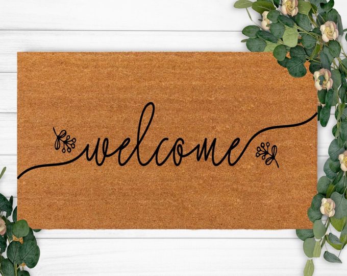 Personalized Welcome Doormat – Perfect Christmas Anniversary &Amp; Engagement Gift For Bridal Home Decoration – Add Family Name – Ideal For Campers