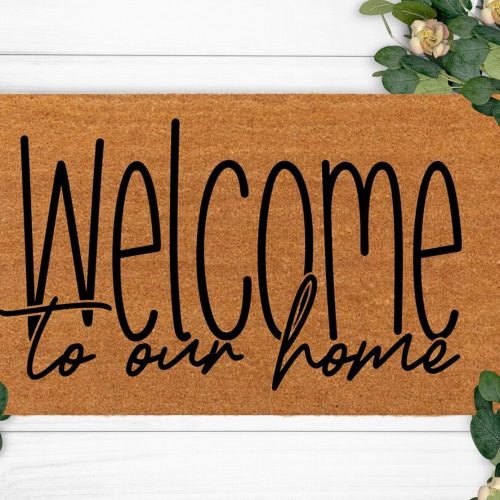 Custom Christmas Doormat: Welcome Home for the Holidays with a Funny Dog Lover Mat – New Year & Holiday Décor