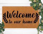 Personalized Home Doormat – Custom Christmas Decoration & Housewarming Gift: Last Name Rug for Mom