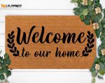 Personalized Home Doormat – Custom Christmas Decoration & Housewarming Gift: Last Name Rug for Mom