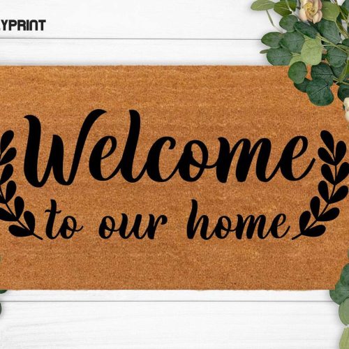 Custom Christmas Doormat: Welcome Home for the Holidays with a Funny Dog Lover Mat – New Year & Holiday Décor