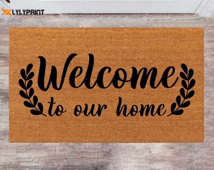 Personalized Christmas Rug: Welcome Pet Lovers To Our Home With Last Name Doormat – Perfect New Year Gift!