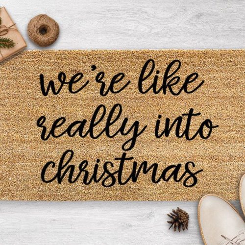 Festive Cheer: Get into the Christmas Spirit with Our Funny Christmas Doormat & Holiday Decor