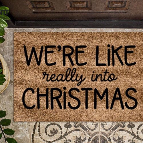 Christmas Doormat: Festive Welcome Mat for Winter Decor & Holiday Gifts