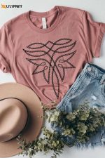 Western Boot Stitch Graphic Tee: Stylish & Comfortable Western-inspired T-Shirt