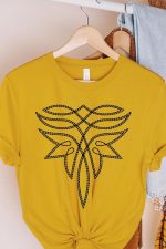 Western Boot Stitch Graphic Tee: Stylish & Comfortable Western-inspired T-Shirt