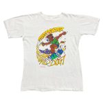 Vintage 90s Single Stitch Wild Dog Street Surfer Tshirt Retro Skate Vtg Illustration