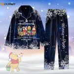 Disney Winnie The Pooh Christmas Pajamas: Festive Holiday Gift for Her Pooh Bear & Friends Xmas Movie Shirt