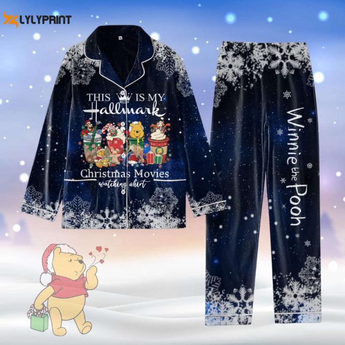 Disney Winnie The Pooh Christmas Pajamas: Festive Holiday Gift For Her Pooh Bear &Amp;Amp; Friends Xmas Movie Shirt