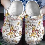 Winnie The Pooh Merry Christmas White Clogs – Perfect for Kids & Adults!