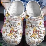 Winnie The Pooh Merry Christmas White Clogs – Perfect for Kids & Adults!