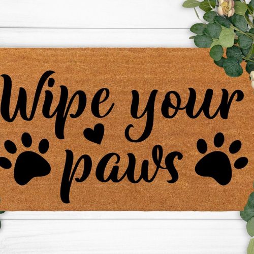 Wipes Your Paws Doormat – Perfect Housewarming Gift & Custom Christmas Decoration – Ideal Present for Mom – Home Doormat