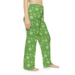 Snowy Winter Comfort: Women s Green Christmas Cozy Pajama Bottoms Snowy Winter Comfort: Women s Green Christmas Cozy Pajama Bottoms