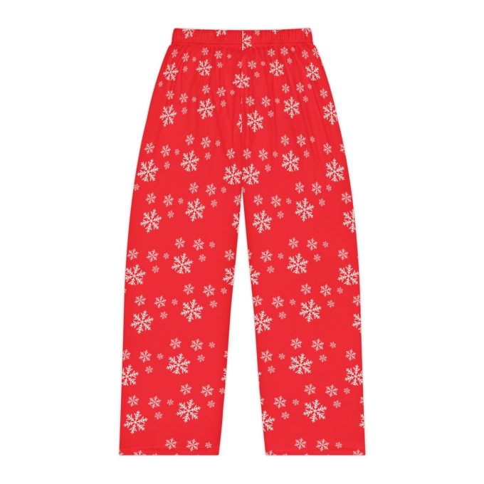 Stay Cozy This Christmas With Women S Red Snowy Winter Pajama Bottoms