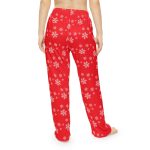 Stay Cozy this Christmas with Women s Red Snowy Winter Pajama Bottoms