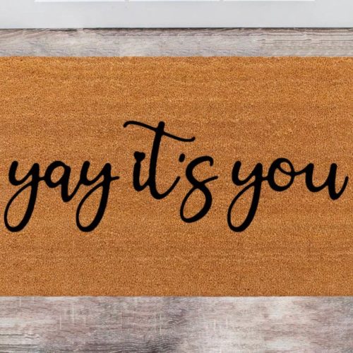 Personalized Last Name Rug Funny Doormat Christmas Closing Gift – Yay It Is You!