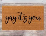 Personalized Last Name Rug Funny Doormat Christmas Closing Gift – Yay It Is You!