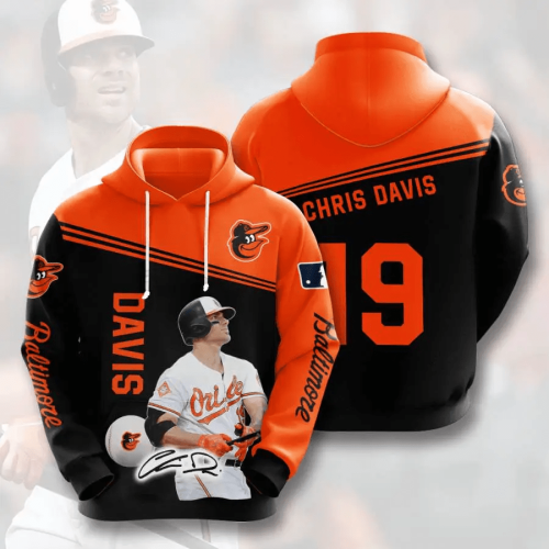 MLB Baltimore Orioles Chris Davis USA Hoodie 3D AOP Shirt – Sports Baseball Gear