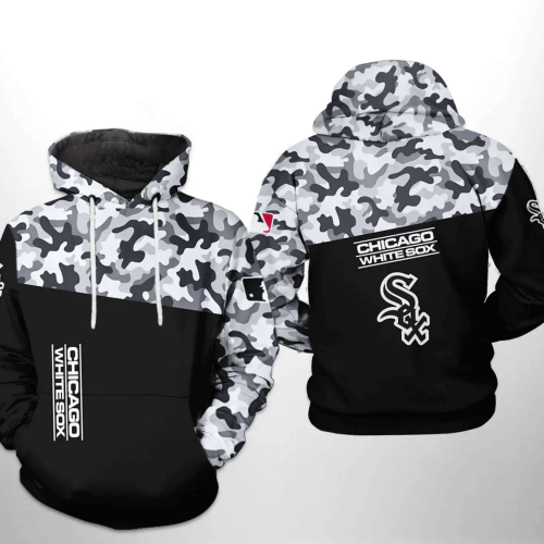 Chicago White Sox Camo Veteran 3D Hoodie: MLB AOP Shirt