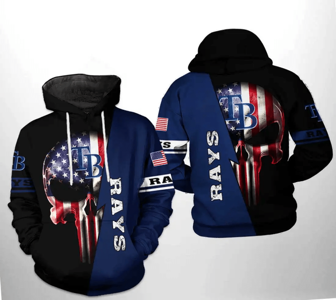 Shop the Tampa Bay Rays 3D Skull Hoodie Zipper – MLB US Flag Design Shop the Tampa Bay Rays 3D Skull Hoodie Zipper – MLB US Flag Design