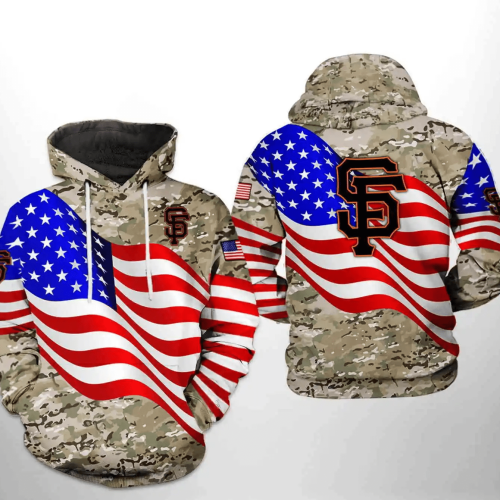 San Francisco Giants MLB US Flag Camo Veteran 3D Hoodie Zipper: Stylish and Patriotic Shirt