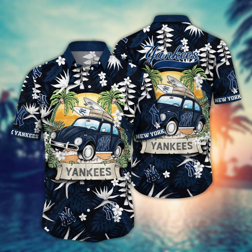 New York Yankees Flower Hawaii Shirt & Tshirt - Perfect Summer Football Gear for Fans! NA49534