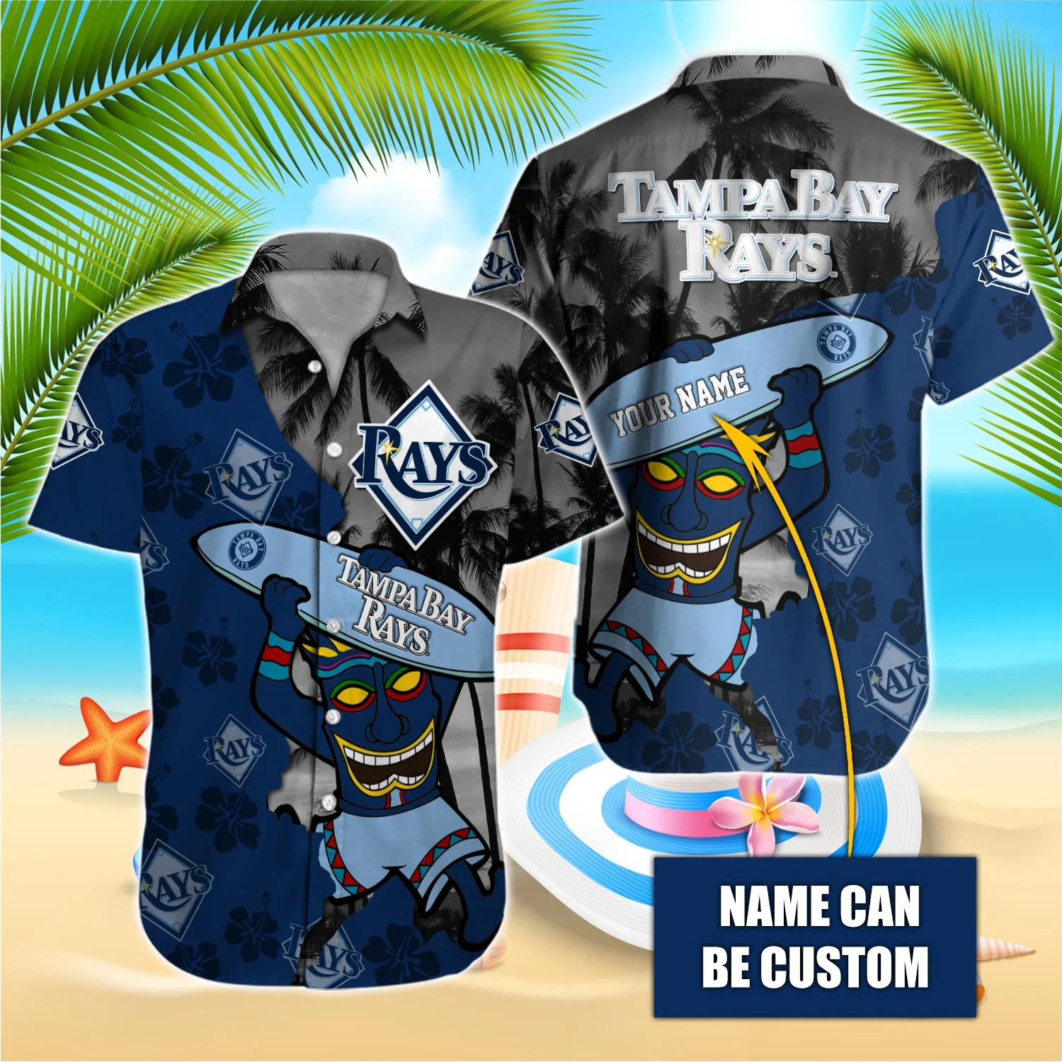 Stylish Tampa Bay Rays MLB-Hawaiian Shirt: Custom Gift for Men & Women – T-38175 Stylish Tampa Bay Rays MLB-Hawaiian Shirt: Custom Gift for Men & Women – T-38175