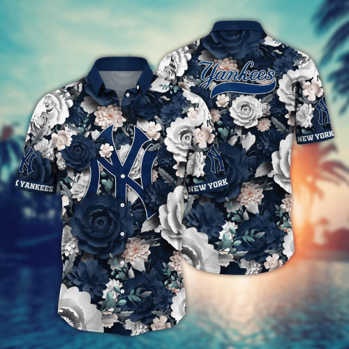 New York Yankees MLB Flower Shirt & T-shirt for Fans Custom Summer Football Shirts