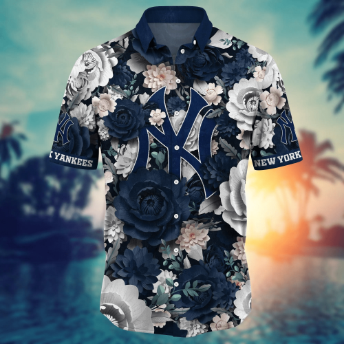 New York Yankees MLB Flower Shirt & T-shirt for Fans Custom Summer Football Shirts