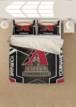 Arizona Diamondbacks MLB Baseball Bedding Set: Duvet Cover Quilt for Bedroom Arizona Diamondbacks MLB Baseball Bedding Set: Duvet Cover Quilt for Bedroom