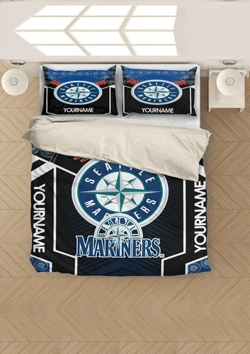 Seattle Mariners MLB Baseball Bedding Sets – Cozy Duvet Cover for Bedroom Quilt