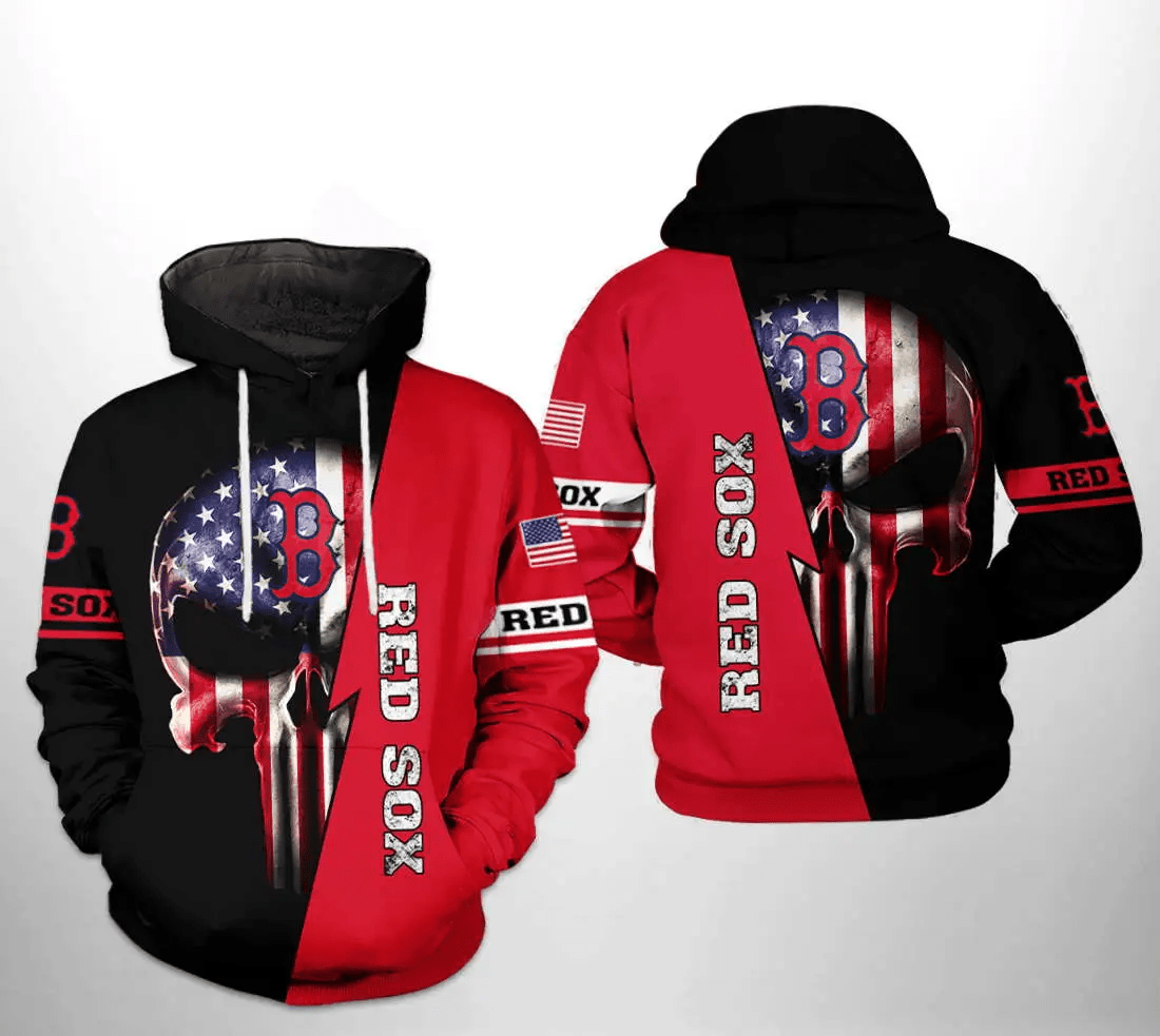 Boston Red Sox MLB US Flag Skull 3D Zipper Hoodie: Stylish AOP Shirt for Die-Hard Fans Boston Red Sox MLB US Flag Skull 3D Zipper Hoodie: Stylish AOP Shirt for Die-Hard Fans