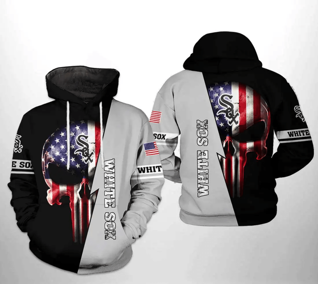 Show Your Team Spirit with Chicago White Sox MLB US Flag Skull 3D Hoodie – A Unique AOP Shirt! Show Your Team Spirit with Chicago White Sox MLB US Flag Skull 3D Hoodie – A Unique AOP Shirt!