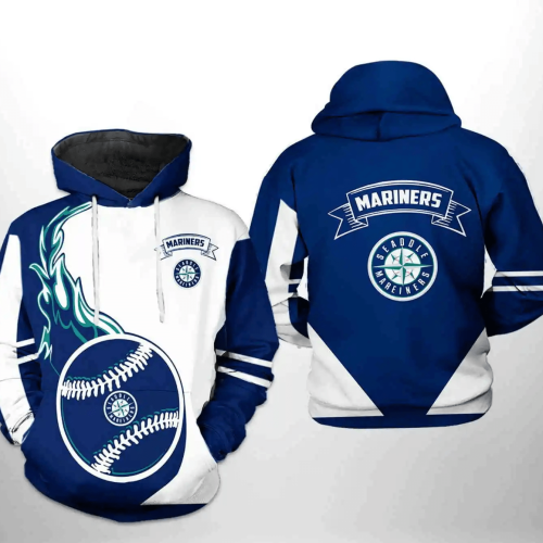 Seattle Mariners MLB 3D Hoodie Zipper Hoodie: Classic AOP Shirt