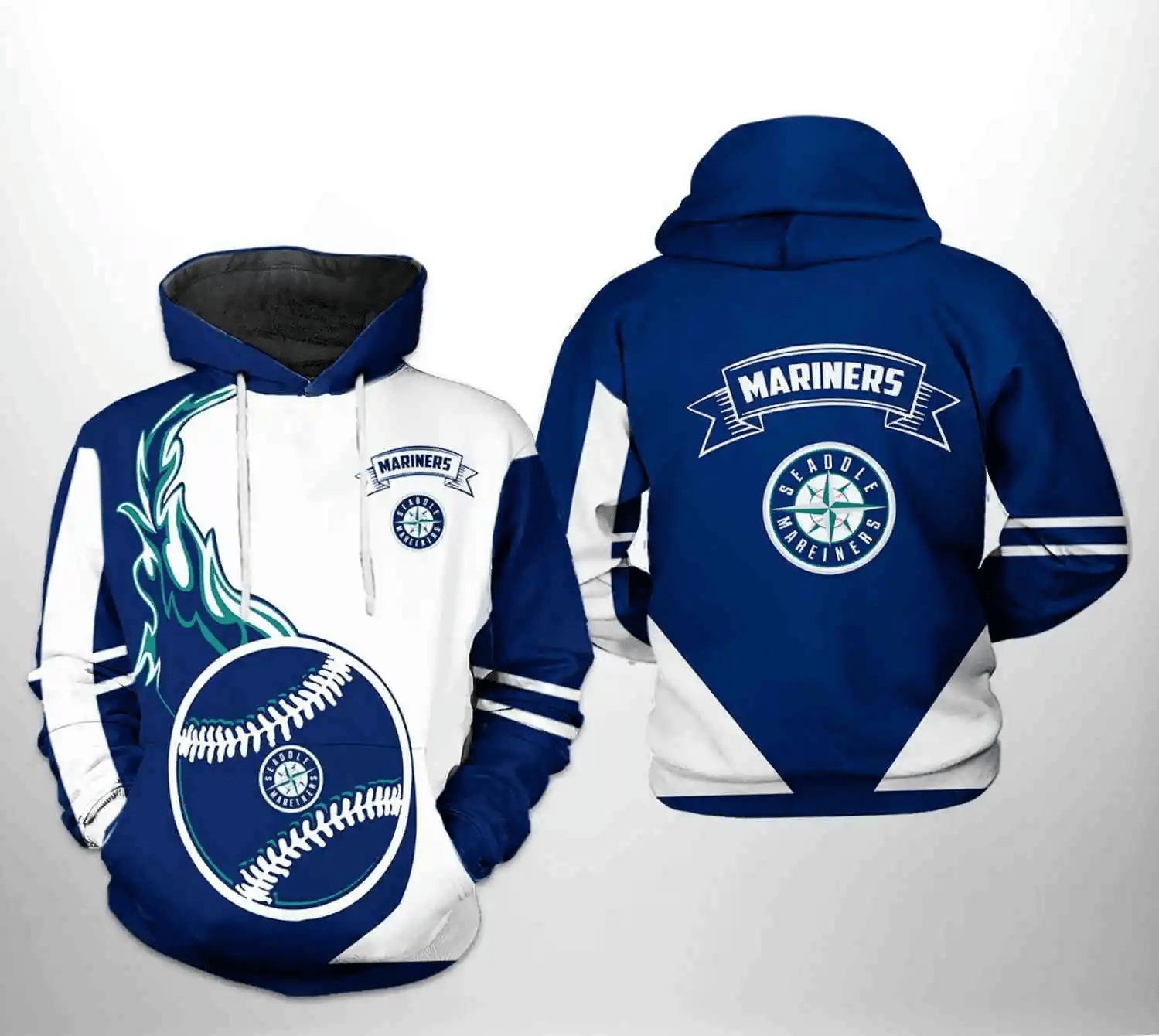 Seattle Mariners MLB 3D Hoodie Zipper Hoodie: Classic AOP Shirt Seattle Mariners MLB 3D Hoodie Zipper Hoodie: Classic AOP Shirt