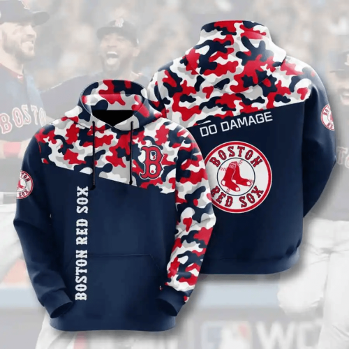 MLB Boston Red Sox All Over Print Hoodie – USA Sports 3D AOP Shirt