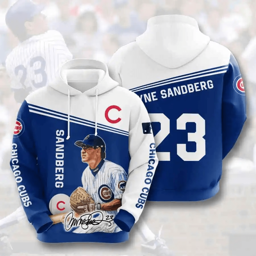 Chicago Cubs Ryne Sandberg Hoodie – MLB Baseball 3D AOP Shirt Chicago Cubs Ryne Sandberg Hoodie – MLB Baseball 3D AOP Shirt