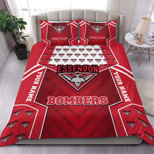 Essendon AFL Special Personalized Bedding Set - Perfect Gift for Fans!