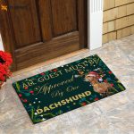Dachshund Christmas Doormat: Funny Gift for Dog Lovers & Home Decor