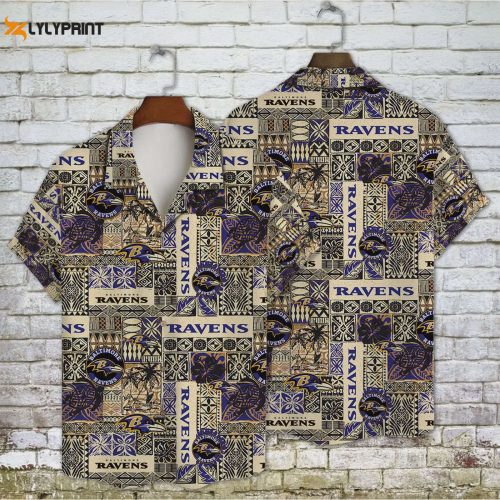 Baltimore Ravens 2023 AOP Hawaiian Shirt V1 – NFL Fan Essential