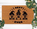 Best Dad Ever Funny Doormat – Personalized Family Name Welcome Christmas & New Home Gift