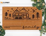 Family Christmas Gift: Funny Camper Doormat for Dog Lovers Wedding Holiday Home Decor Anniversaries – Mom & Dad Gift Family Christmas Gift: Funny Camper Doormat for Dog Lovers Wedding Holiday Home Decor Anniversaries – Mom & Dad Gift