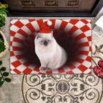 Ragdoll Christmas Doormat: Cat Lovers Welcome Mat & Housewarming Gift – Front Door Décor