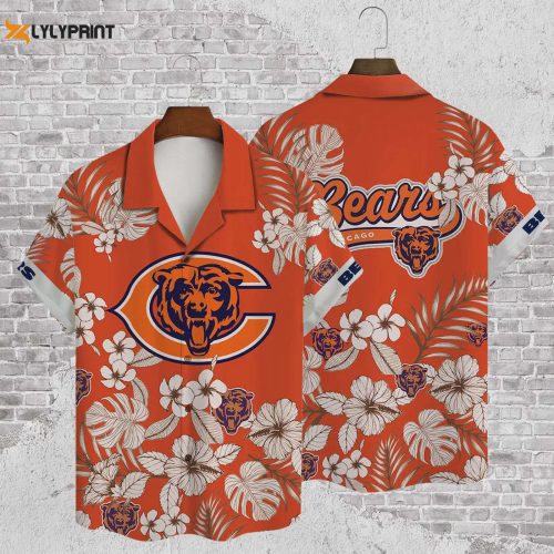 Get Game-Ready with Chicago Bears NFL 2023 AOP Hawaiian Shirt V24