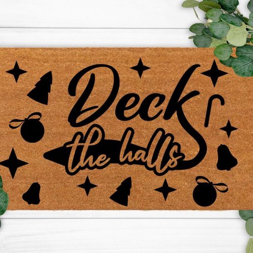 Chilasport Christmas Custom Doormat – Cute Family Name Present for Housewarming Gift for Her & Him