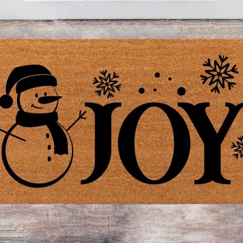 Chilasport Christmas Gift: Custom Cute Doormat with Family Name – Perfect New Year & Anniversary Monogram Rug