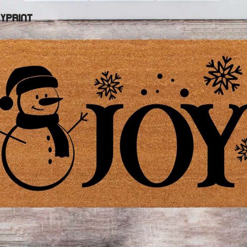 Chilasport Christmas Gift: Custom Cute Doormat with Family Name - Perfect New Year & Anniversary Monogram Rug
